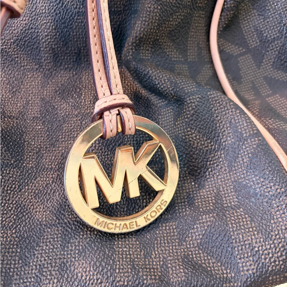 Michael Kors Dark Brown Monogram Satchel